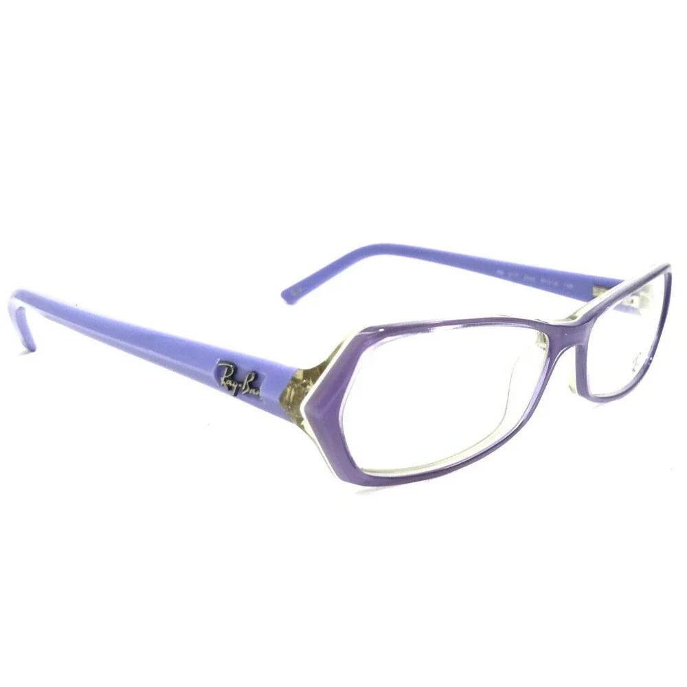 Ray-Ban Eyeglasses Frames RB5117 2242 Clear Purple Sharp Cat Eye 51-14-135
